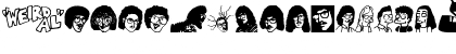 Download Weird Al Yankobats Regular Font Uppercase Preview