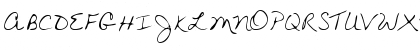Download WendysHand Regular Font Uppercase Preview