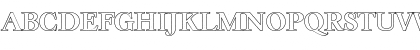 Download WilliamBeckerOutline Bold Font Uppercase Preview