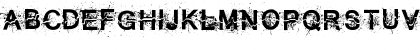 Download All Cracked Out Regular Font Uppercase Preview