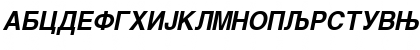 Download Arial Cirilica Bold Italic Font Uppercase Preview