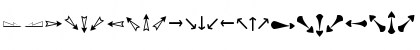 Download Arrows ADF Regular Font Uppercase Preview