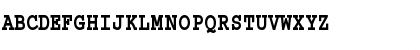 Download BARR-Courier A Font Uppercase Preview