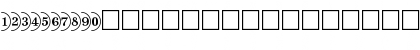 Download CircledNumbers Normal Font Uppercase Preview