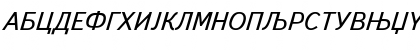Download Book-Cirilica Italic Font Uppercase Preview