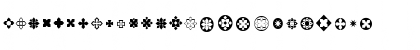 Download Bullets ADF Regular Font Uppercase Preview