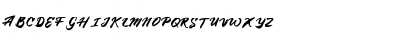Download BlueSilky Regular Font Uppercase Preview