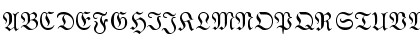 Download Wittenberger Fraktur MT Regular Font Uppercase Preview