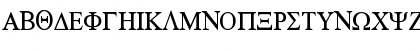 Download Griechisch (HEBGRI) Regular Font Uppercase Preview
