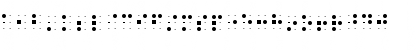 Download Index Braille Font Regular Font Uppercase Preview