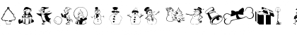 Download WM-Christmas3 Regular Font Uppercase Preview