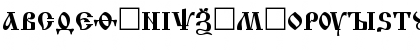 Download Izhitsa Chu CNP Normal Font Uppercase Preview