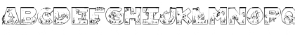 Download Aqua Minero Regular Font Uppercase Preview