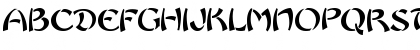 Download Brocken angle Regular Font Uppercase Preview