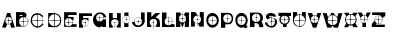 Download BULL'S EYE Regular Font Uppercase Preview