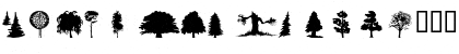 Download wmtrees1 Regular Font Uppercase Preview