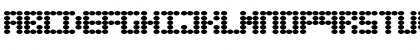 Download Dotmatrix Regular Font Uppercase Preview
