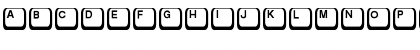 Download Key Taps Regular Font Uppercase Preview