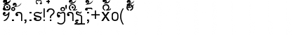 Download Laotian (Faluang) Regular Font Uppercase Preview