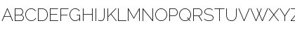 Download Raleway ExtraLight Font Uppercase Preview
