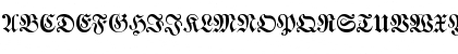 Download WalbaumFrakturEF Regular Font Uppercase Preview