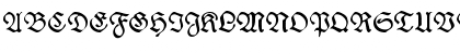 Download Wieynk Fraktur Regular Font Uppercase Preview