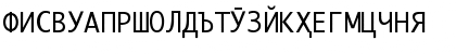 Download X Tajik Monaco CYR Regular Font Uppercase Preview