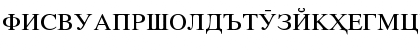 Download X Tajik Times CYR Regular Font Uppercase Preview