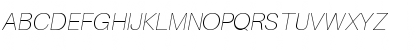 Download Aileron UltraLight Italic Font Uppercase Preview