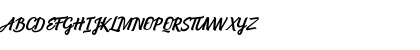 Download Boulevard Script Regular Font Uppercase Preview