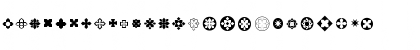 Download Bullets ADF Regular Font Uppercase Preview