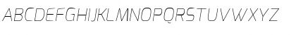 Download Exo Thin Italic Font Uppercase Preview