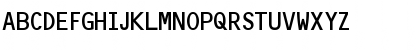 OCR2SSK Regular Font Uppercase Preview