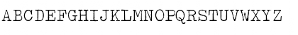 Download OldTypewriterLight Regular Font Uppercase Preview
