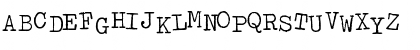 Download OldTypewriterRegA Regular Font Uppercase Preview