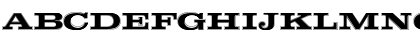 Download ClarendonTBolExpIn1 Regular Font Uppercase Preview