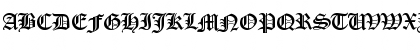 Download Old English Becker Regular Font Uppercase Preview