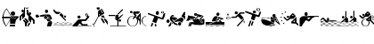 Download Olympicons Regular Font Uppercase Preview