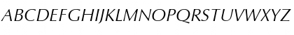 Download Optima LT Std Italic Font Uppercase Preview