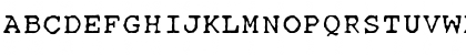 Download OPTITypewriter Regular Font Uppercase Preview