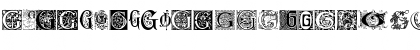 Download Ornamental Initials G Regular Font Uppercase Preview