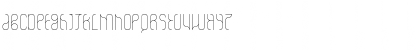 Download ovethin Regular Font Uppercase Preview