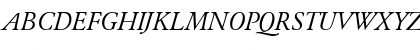 Download ClassicGaramond RegularItalic Font Uppercase Preview