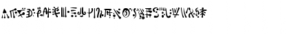 Download Alien_Hieroglyph Medium Font Uppercase Preview