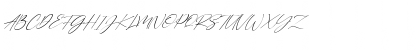 Download Alloystan Italic Regular Font Uppercase Preview