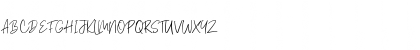 Download Amirah Brillone Regular Font Uppercase Preview
