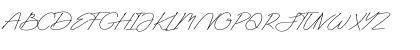 Download Antica Signature Regular Font Uppercase Preview