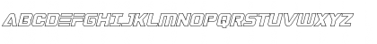 Download Astro Armada Outline Italic Regular Font Uppercase Preview