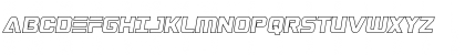 Download Astro Armada Outline Semi-Ital Regular Font Uppercase Preview