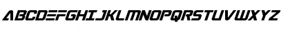 Download Astro Armada Super-Italic Regular Font Uppercase Preview